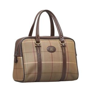 Burberry Check Boston Bag